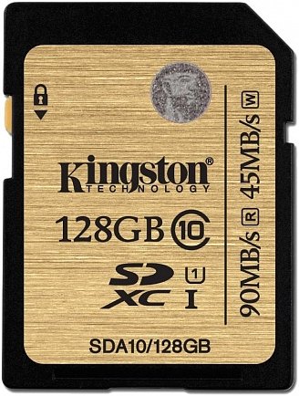 Карта памяти KINGSTON 128GB SDHC Class10 SD10VG2/128GB