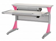 Регулируемый стол-парта  Comf-Pro Harvard Desk  (белый дуб/розовый)