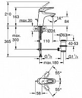 Смеситель для умывальника Grohe Eurostyle 33558003