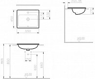 Умывальник VitrA  S20 55x45  (5465B003-0001)