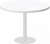Обеденный стол Millwood Лофт Хельсинки 4 Л D900x750  дуб белый Craft/металл белый