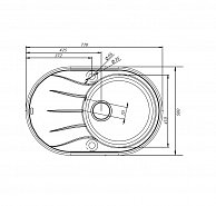 Кухонная мойка IDDIS  K12G771i87