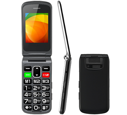 Мобильный телефон Vertex C304 черный