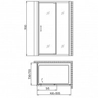 Душевой уголок Gemy Sunny Bay S28191A-A75