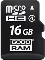 Карта памяти GOODRAM 16GB SDU16GHCGRR10 microSD Class4/no adapter