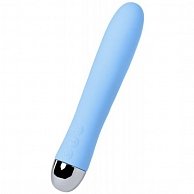 Вибратор с функцией нагрева и пульсирующими шариками  ToyFa PHYSICS FAHRENHEIT, силикон 19см голубой  796006