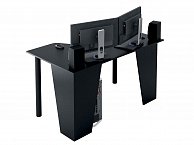 Компьютерный стол MFMaster Форсаж-2 черный / черный (МСТ-СИФ-02-ЧР-ЧР-16)