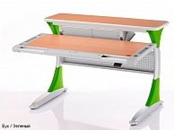 Регулируемый стол-парта  Comf-Pro Harvard Desk  (бук/зелёный)