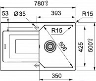 Кухонная мойка Franke UBG 611-78 (114.0595.351) белый