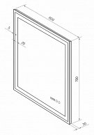 Зеркало Континент Clamm LED 600х700