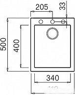 Кухонная мойка  Elleci Quadra 100  Dark Grey 99