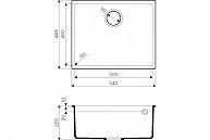 Кухонная мойка Omoikiri Bosen 54-U-BL черный 4991346351771