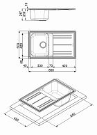 Мойка кухонная  Smeg LZ861AV2 овес