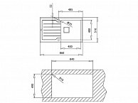 Кухонная мойка Teka DIAMOND RS15 1B 1D 86 белый (115100012)