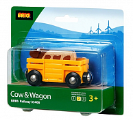 Игровой набор Brio Вагон с коровой  33406