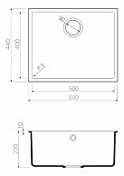 Кухонная мойка Omoikiri Bosen 54-U BE ваниль