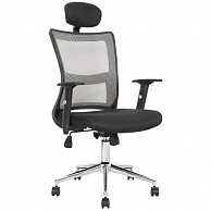 Кресло компьютерное Halmar NEON  черно/светло-серый