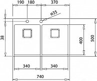 Мойка Teka FORLINEA RS15 2B 740 SQ нержавеющая сталь