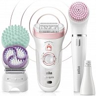 Эпилятор Braun SES 9-995 BS белый + Эпилятор для лица FaceSpa