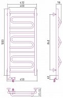 Полотенцесушитель электрический Сунержа ЭЛЕГИЯ 2.0 1000х400 / МЭМ левый 00-5218-1040