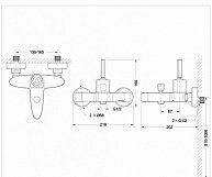 Смеситель для ванны   Bravat SPRING F679113C-01