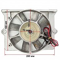 Вентилятор в сборе с генератором R185-R195 2 вых.