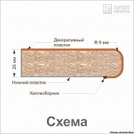 Модуль  Кортекс-мебель Корнелия ЭКСТРА 60рс2д Белый / Берёза, Марсель