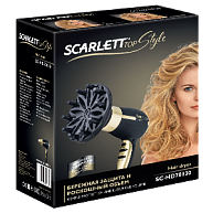 Фен  Scarlett SC-HD70I30  Black with gold