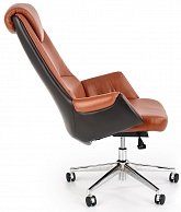 Кресло компьютерное Halmar CALVANO светло-коричневый/темно-коричневый