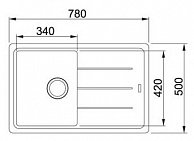 Кухонная мойка Franke BFG 611 миндаль (114.0313.332)