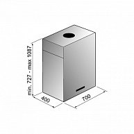 Вытяжка  Korting  KHA 7950 X Cube нержавеющая сталь