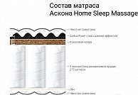 Матрас Askona Home Sleep Massage 160х190 белый