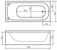 Ванна Triton Стандарт 130x70