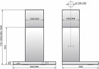 Вытяжка  Elikor  КВАДРА 60П-430-К3Д  ( антрацит)