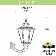 Светильник уличный настенный Fumagalli Rut E26.132.000.WXF1R