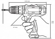 Дрель-шуруповерт Makita DF 0300 в кор. (320 Вт, патрон ЗВП, 2 скор.)