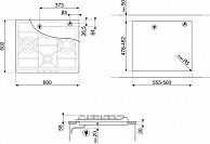 Варочная панель Smeg  SR264X2