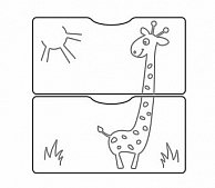 Кровать детская СКВ 550038-1 (трансформер) (венге/белый) жираф (550038-1)