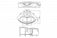 Акриловая ванна Gemy G9025 II C