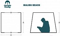 Пляжная палатка Jungle Camp Malibu Beach / 70862 (синий/серый)