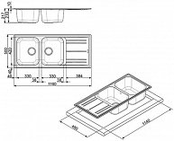 Кухонная мойка Smeg LZ116AV
