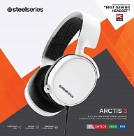 Наушники Steelseries Arctis 3 White (2019 Edition) белая  Белый (61506)