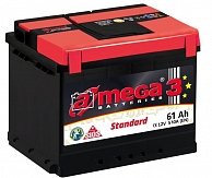 Аккумулятор A-mega Standard  61Ah R+ (низкий)