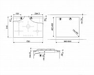 Газовая варочная панель Smeg PV175SSA