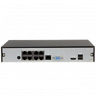 Видеорегистратор IP  Dahua  EZ-NVR1B08HC/E черный,  8 каналов