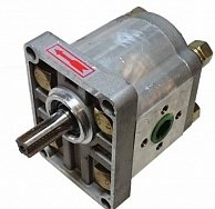 Насос шестеренчатый НШ левый CBN-Е310 / CBT-E310 (шлицевой привод, с площадкой, выходы под 180°)