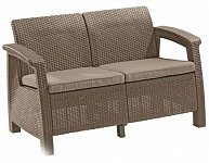 Скамья Keter Corfu II love Seat коричневый