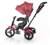 Велосипед детский с ручкой LORELLI Neo Eva Red Black Luxe черный, красный