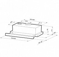 Вытяжка Krona KAMILLA 500 INOX/INOX