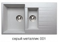 Мойка кухонная  Tolero R-118 серый металлик
